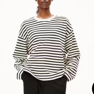 ARMED ANGELS FRANKAA STRIPE SWEATSHIRT organic cotton striped breton pullover